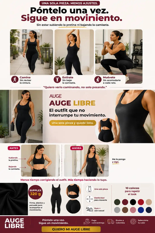 Enterizo Esqueleto Largo Push Up